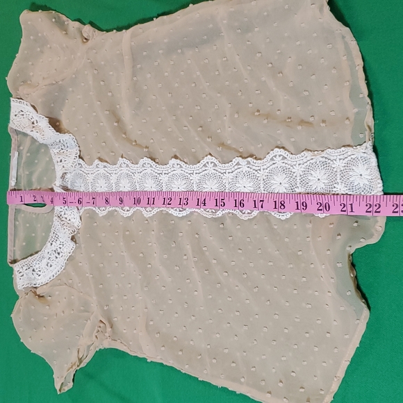 Lush detail women's crochet see through blouse size small? - Picture 12 of 13
